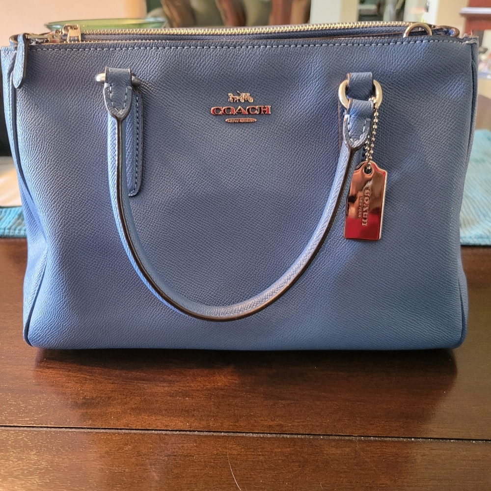 Coach double zipper Carryall